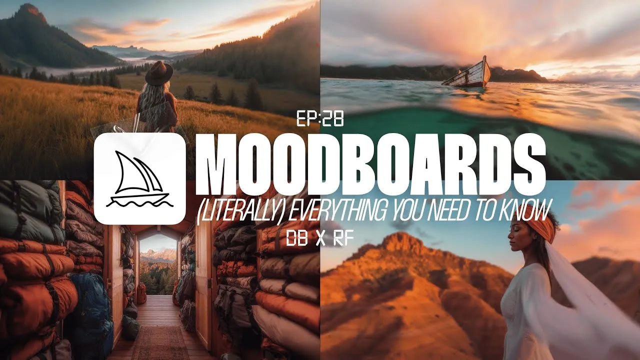 Episode 28 thumbnail: ONE IMAGE IN A MOOD BOARD IS AN SREF CODE