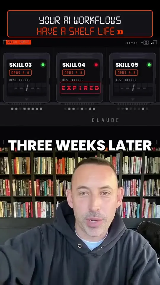 Short: Your AI Workflows Have a Shelf Life