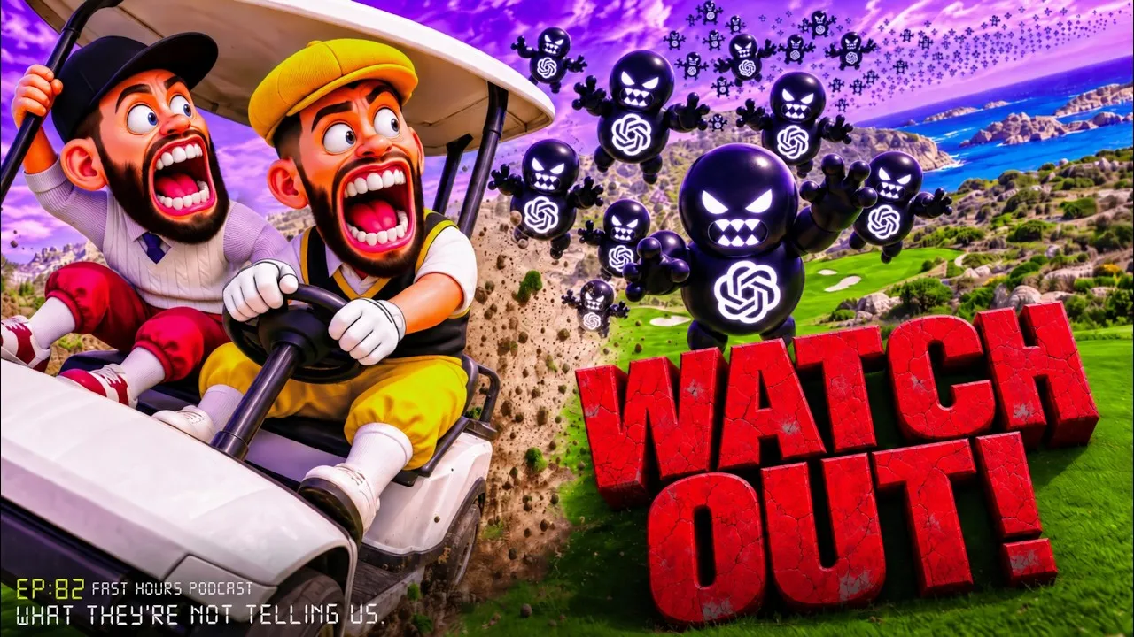 Episode 82 thumbnail: TWO AI CHATS BUILT A GOLF COURSE ALONE