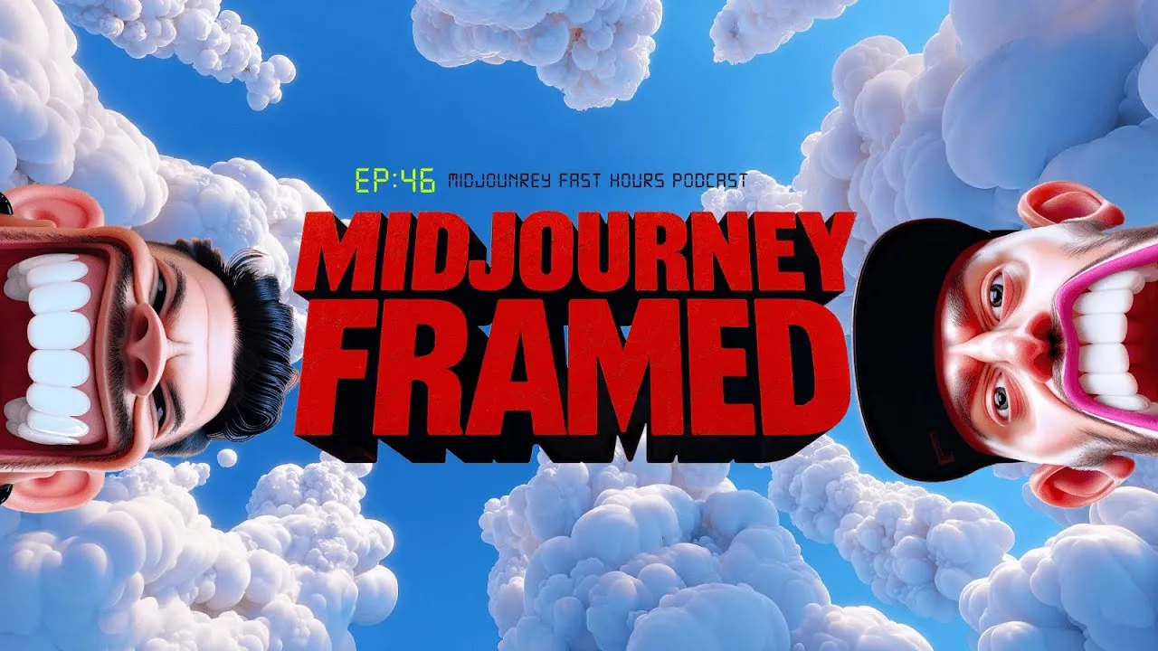 Episode 46 thumbnail: WE TESTED MIDJOURNEY VIDEO ON DAY ONE