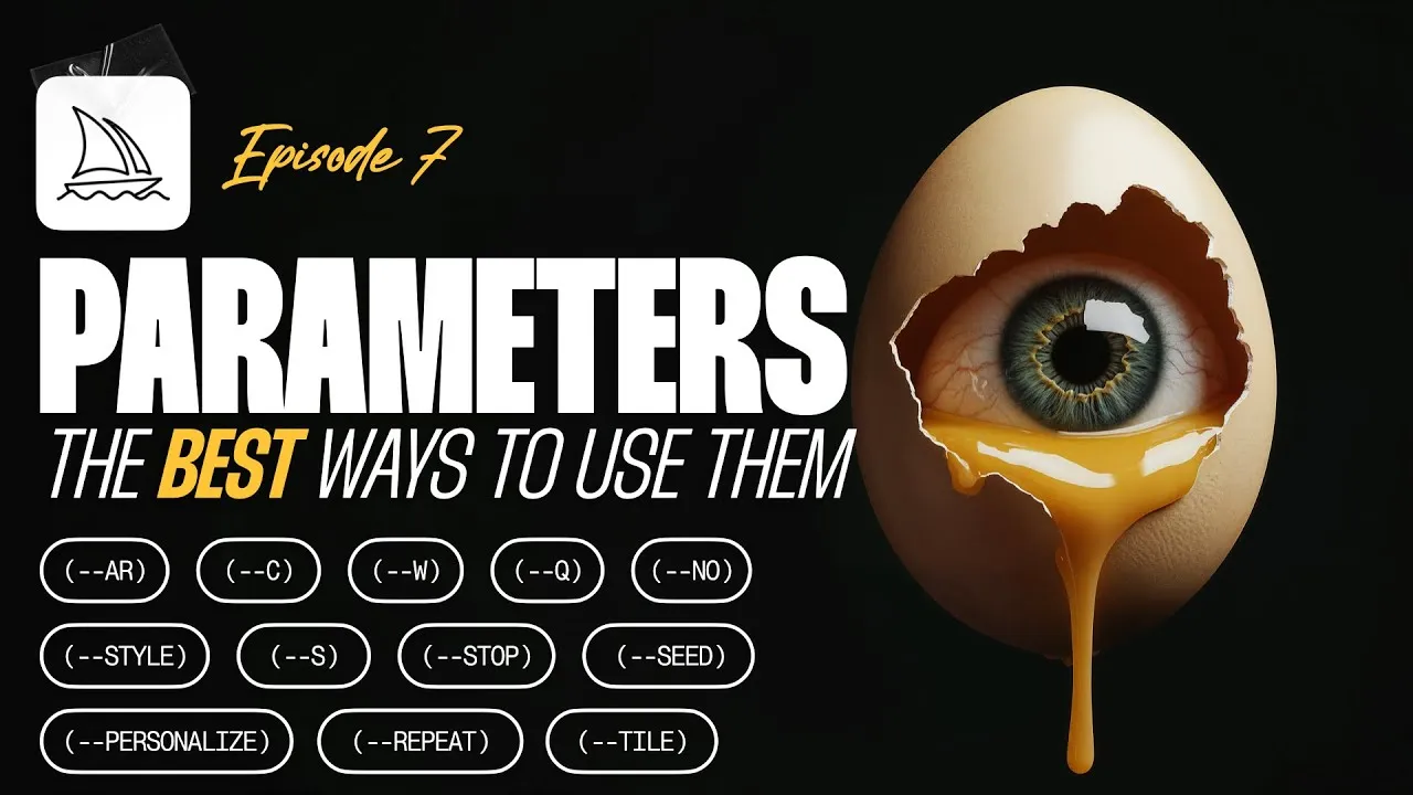 Episode 7 thumbnail: THE MIDJOURNEY PARAMETERS YOU'RE SKIPPING